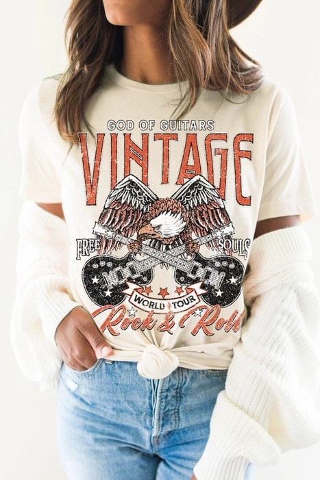 Women's Rock and Roll Tee