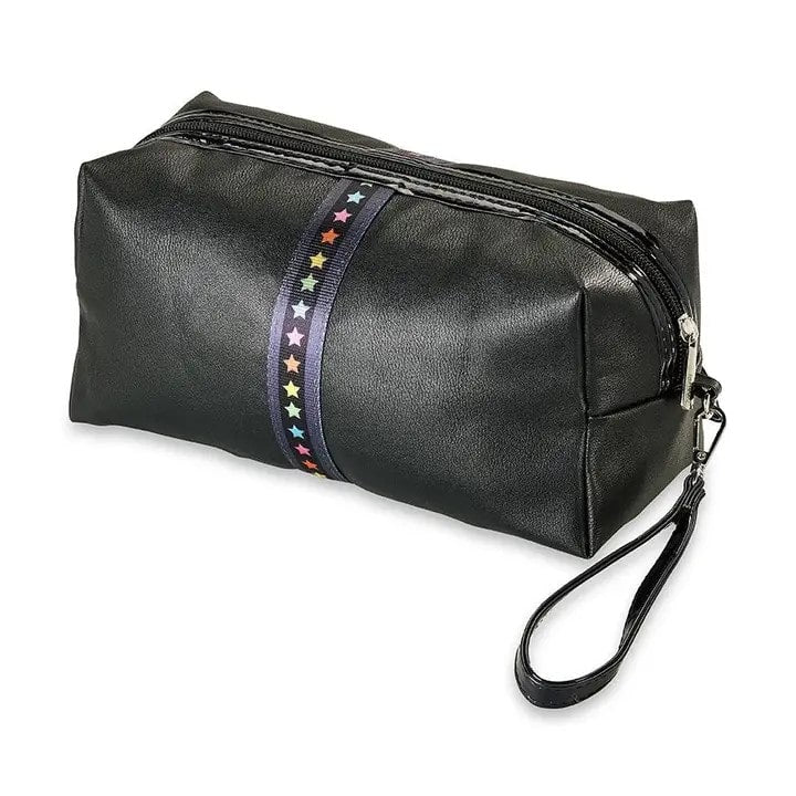 Faux Leather Cosmetic Bag