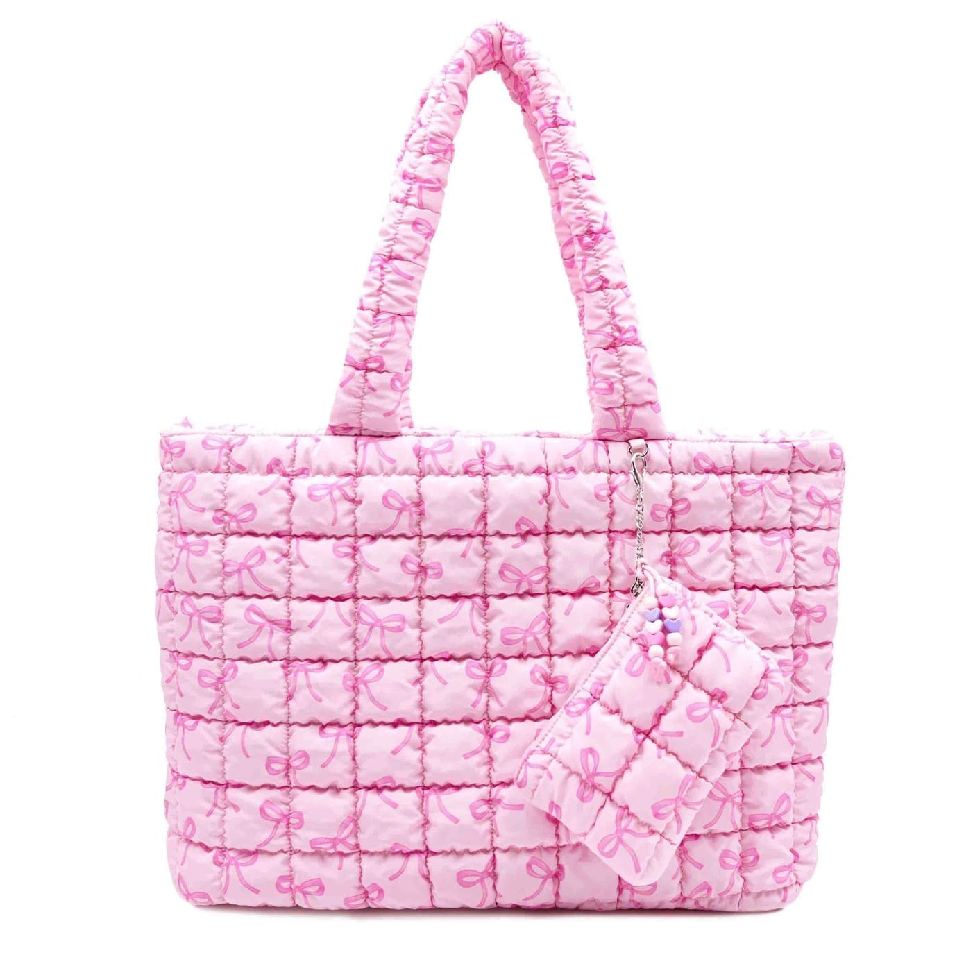 Kids Large Quilted Bow Tote Bag