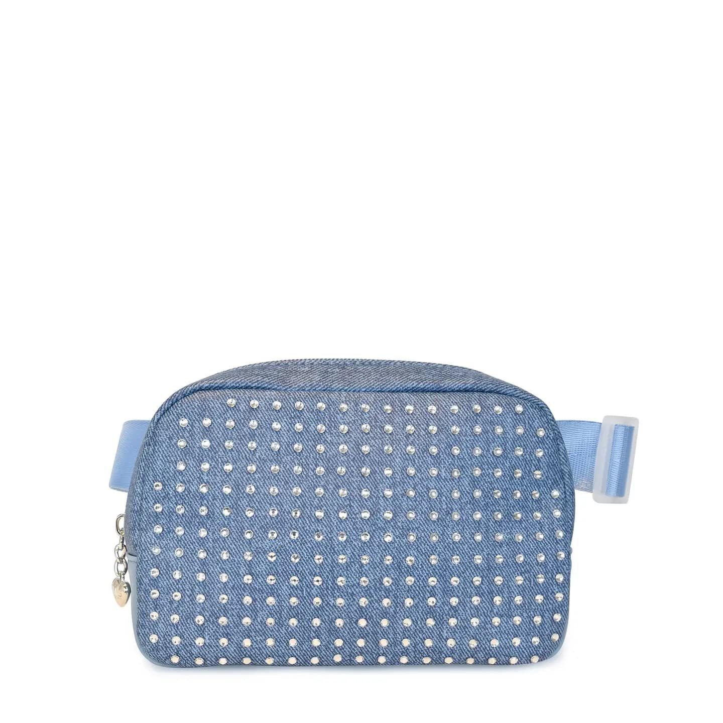 Kids Rhinestone Denim-Looking Fanny Pack