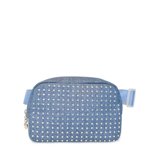 Kids Rhinestone Denim-Looking Fanny Pack