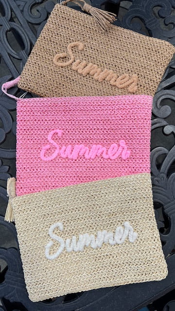 Summer Straw Pouch