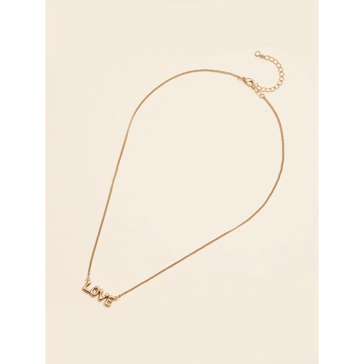 18K Gold Dipped Balloon LOVE Necklace
