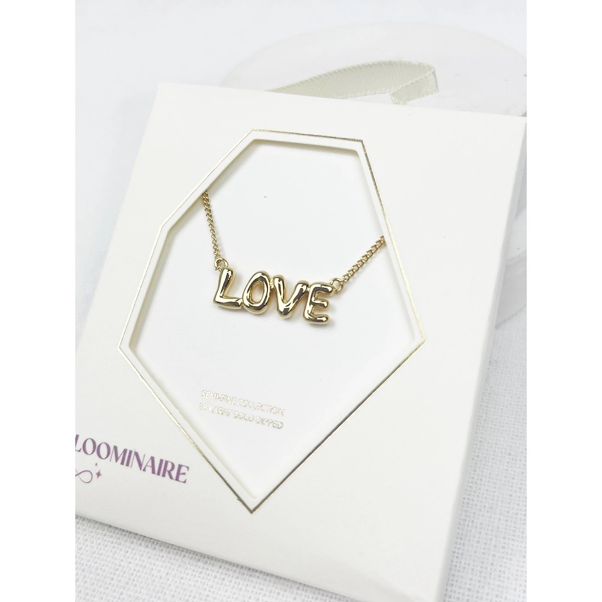 18K Gold Dipped Balloon LOVE Necklace