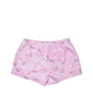 Kids Fleece Printed Floral Orchid Bow Shorts