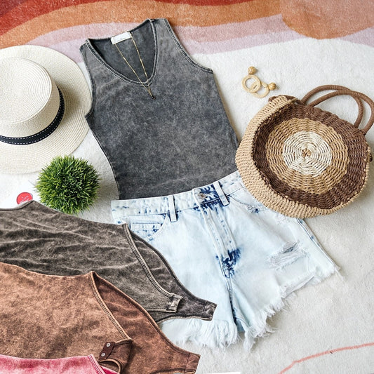 Women's Vintage Washed Bodysuit