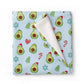 Avocado Holiday Fuzzy Throw Blanket