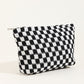 Checkered Makeup Bag