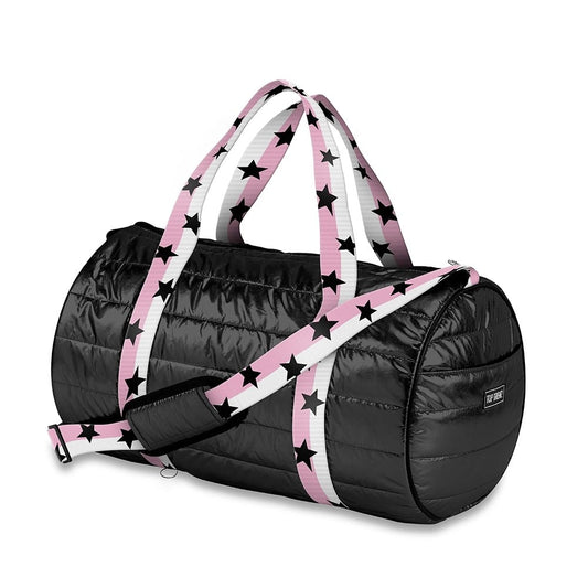 Kids Black Puffer Duffle Bag