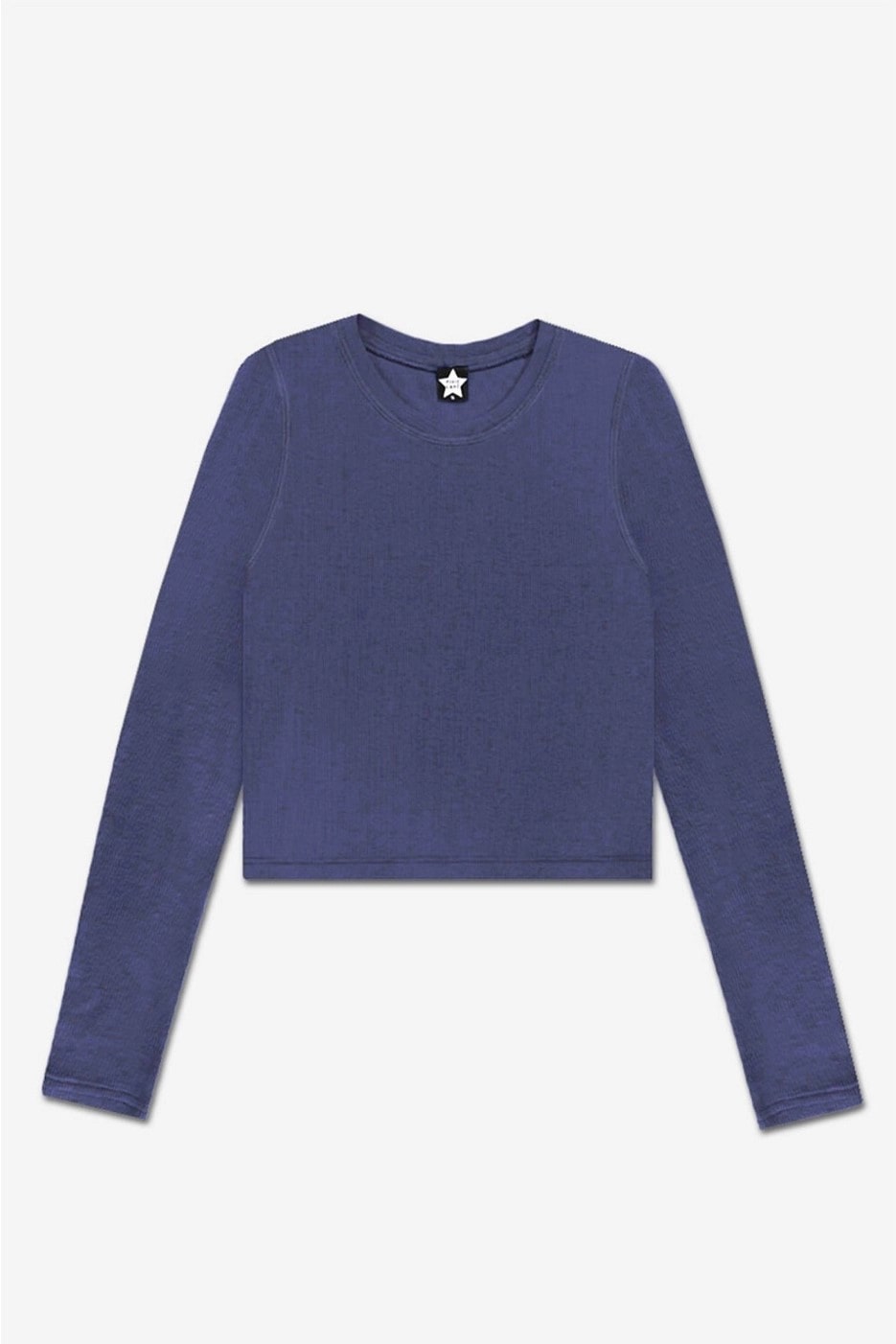 Kids Navy Blue Long Sleeve Fitted Tee