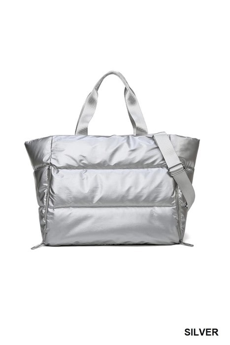Puffer Quilted Tote Bag