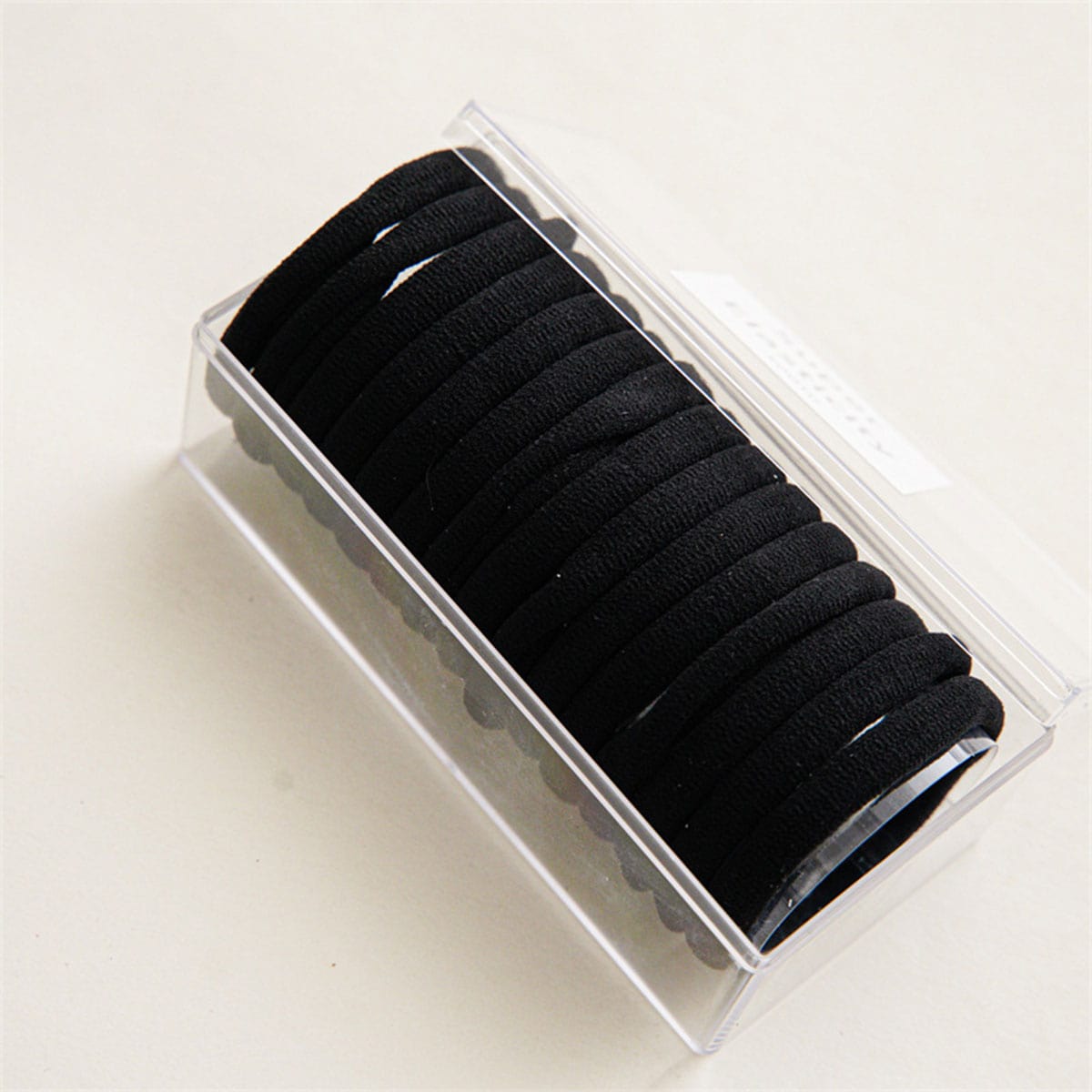 15 PCS/Box Super Stretchy Black Hair Elastics
