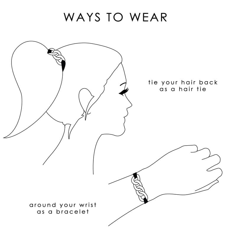 Enamel Hair Tie/Bracelet
