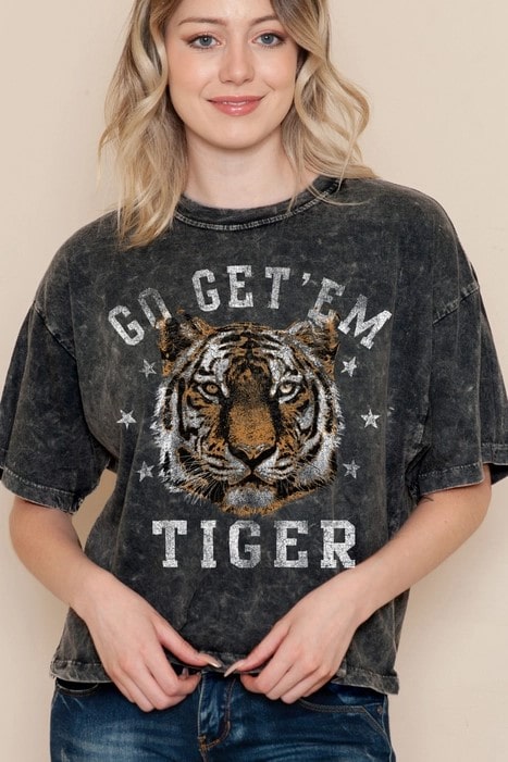 Women's Mineral Wash Crop Top