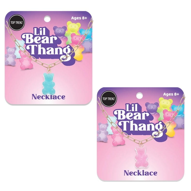 Kids Gummy Bear Paperclip Necklace
