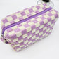 Checkered Cosmetic Bag