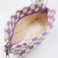 Checkered Cosmetic Bag