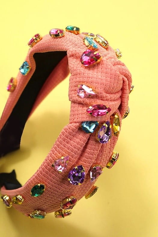 Rhinestone Knotted Headband