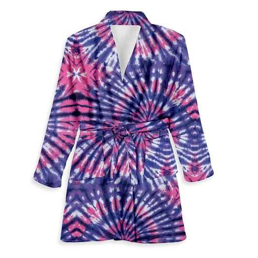Kids Tie-Dye Fuzzy Bathrobe