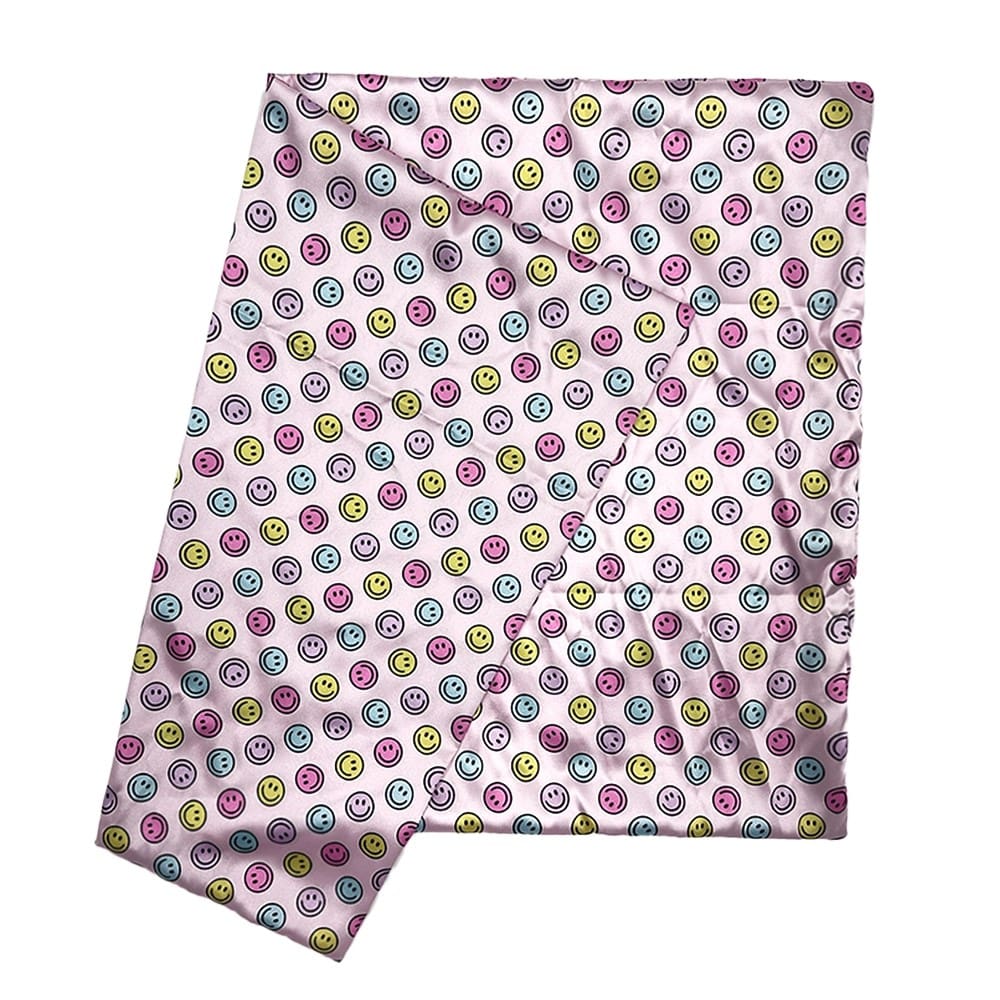 Smiley Face Satin Pillowcase